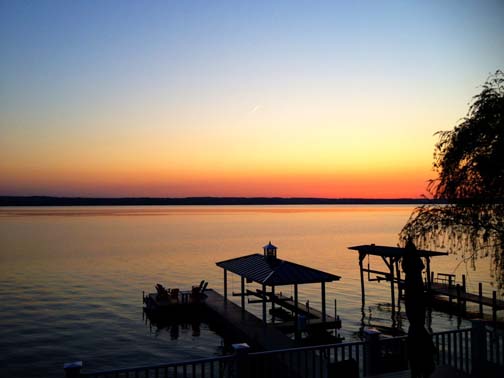 A sunset on Seneca Lake in the beautiful Finger Lakes region of Western New York. Photo by: Jackie Doyle